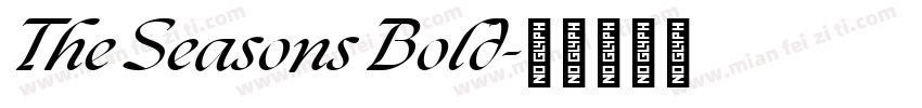 The Seasons Bold字体转换